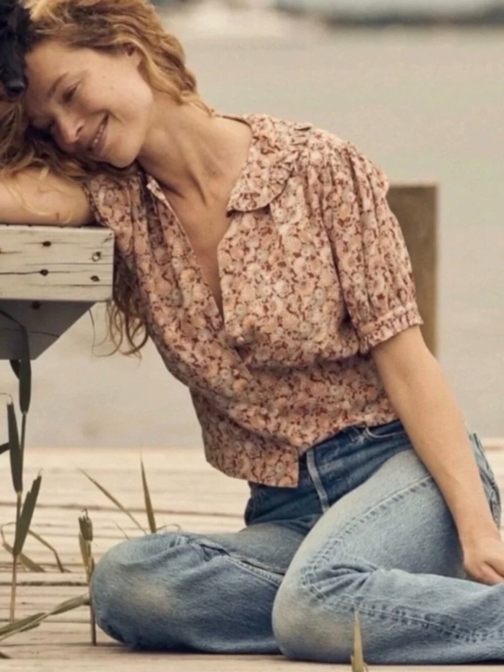 Doen Silk Bergamot Blouse in Tresors de La Mer Shell Print